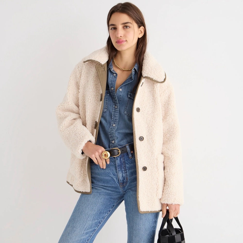 J. Crew Sherpa Jacket NWT